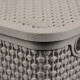 Caja simil ratán 7,5 lts BEIGE