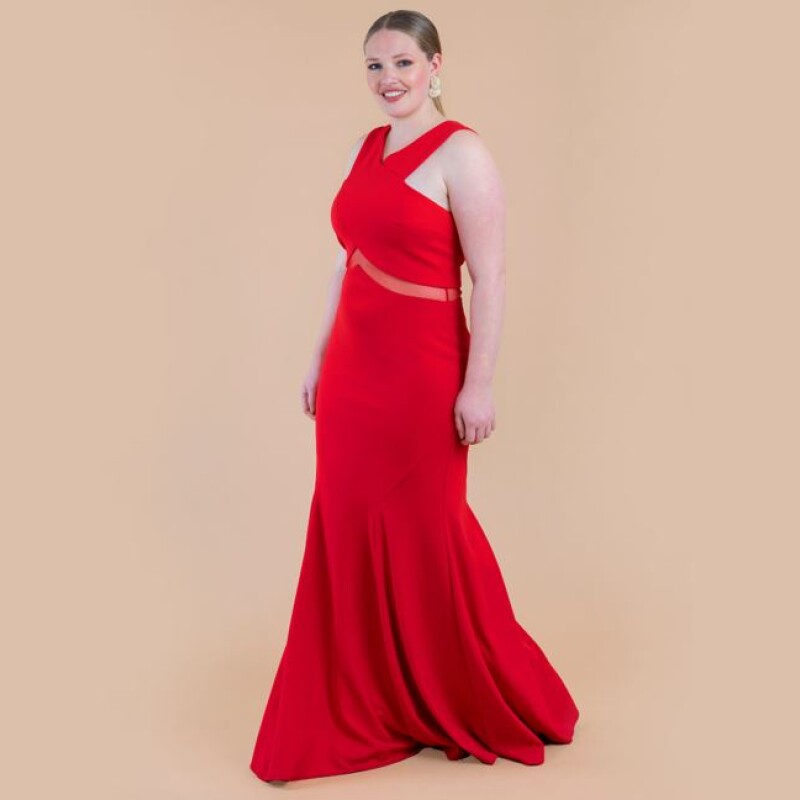 Vestido de fiesta rojo intenso Vestido de fiesta rojo intenso