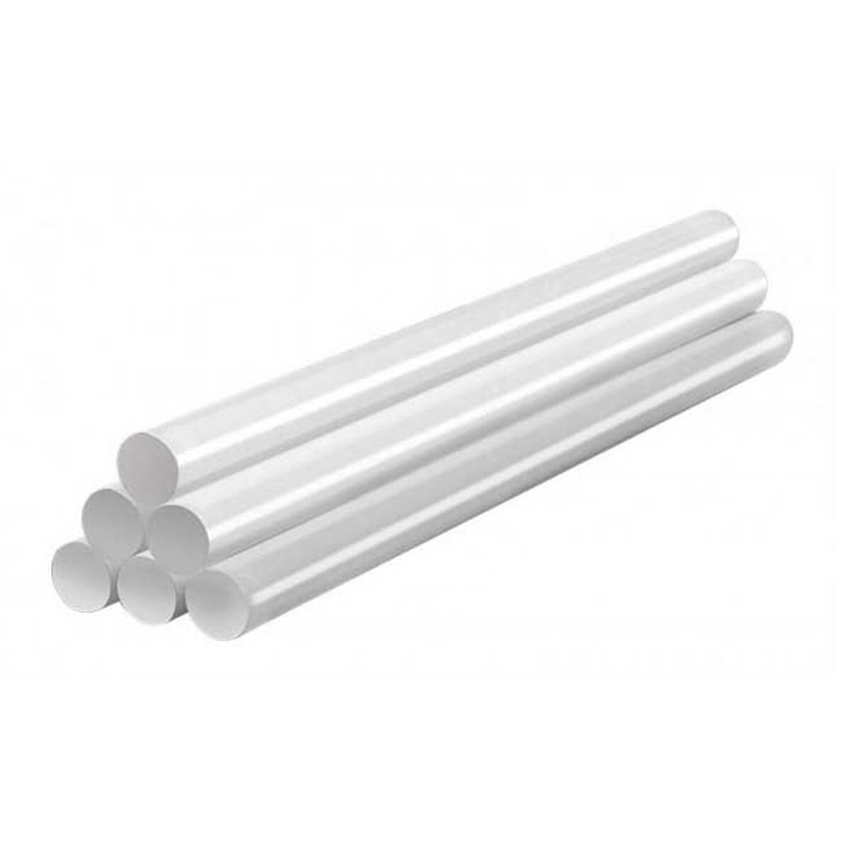 Set X6 Barras de Silicona de 1.1x20cm p/ Pistola Caliente - Transparente 