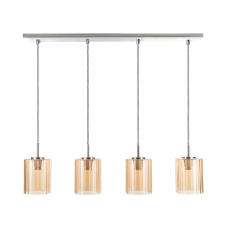LÁMPARA DE TECHO METAL-Y-VIDRIO NATURAL-BEIGE LP95685
