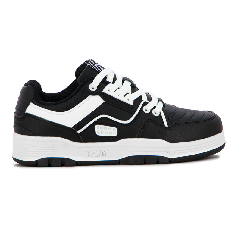 Pony Lifestyle M100 Low II para Hombre - Negro/Blanco Negro-Blanco