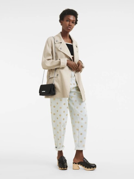 Longchamp -Sobre de cuero, Roseau Negro
