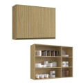 Cocina modulada 2.70 mt Louro/Freijo - Nueva Dubai Cocina modulada 2.70 mt Louro/Freijo - Nueva Dubai