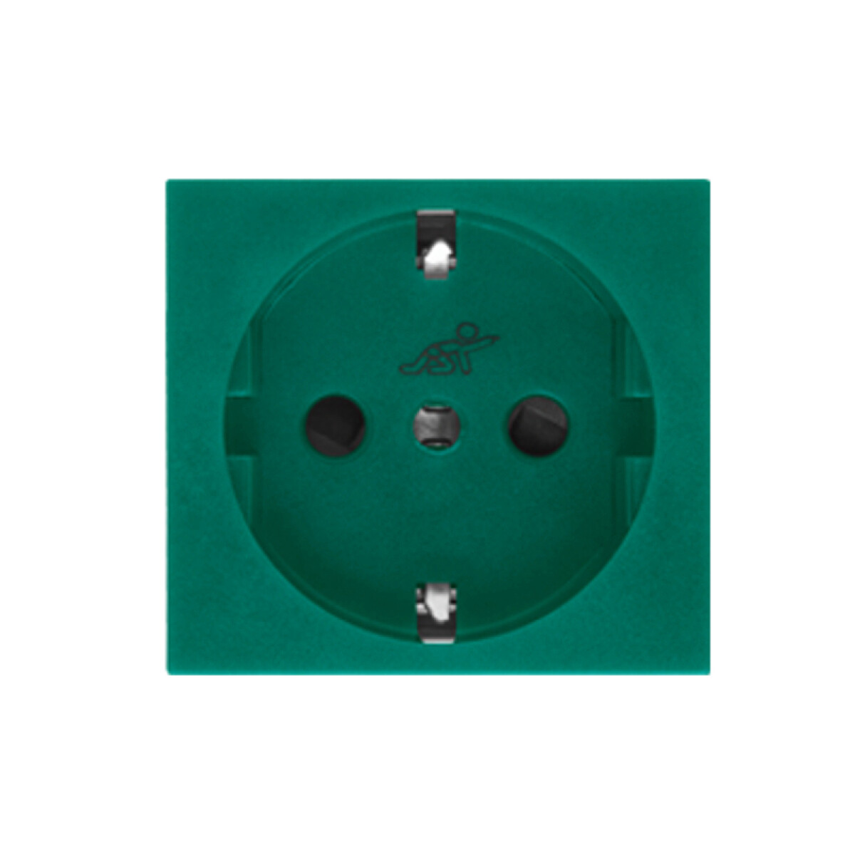 Módulo tomacorriente schuko verde 16A 250V - Ave - C55264 