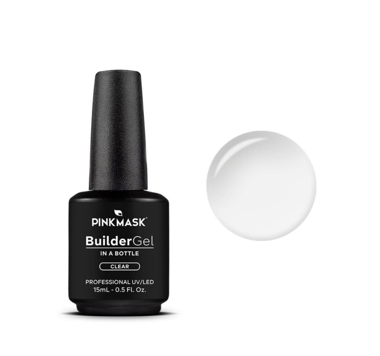 Pink Mask Builder Gel - Clear 15ml 