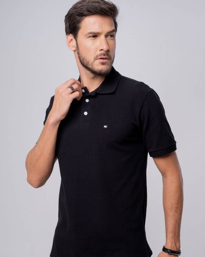 REMERA POLO Negro
