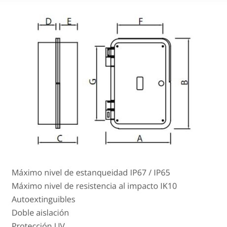 Caja estanco Tableplast ( IP 65 ) 483 x 466 x 202 - Mangusi Caja estanco Tableplast ( IP 65 ) 483 x 466 x 202 - Mangusi