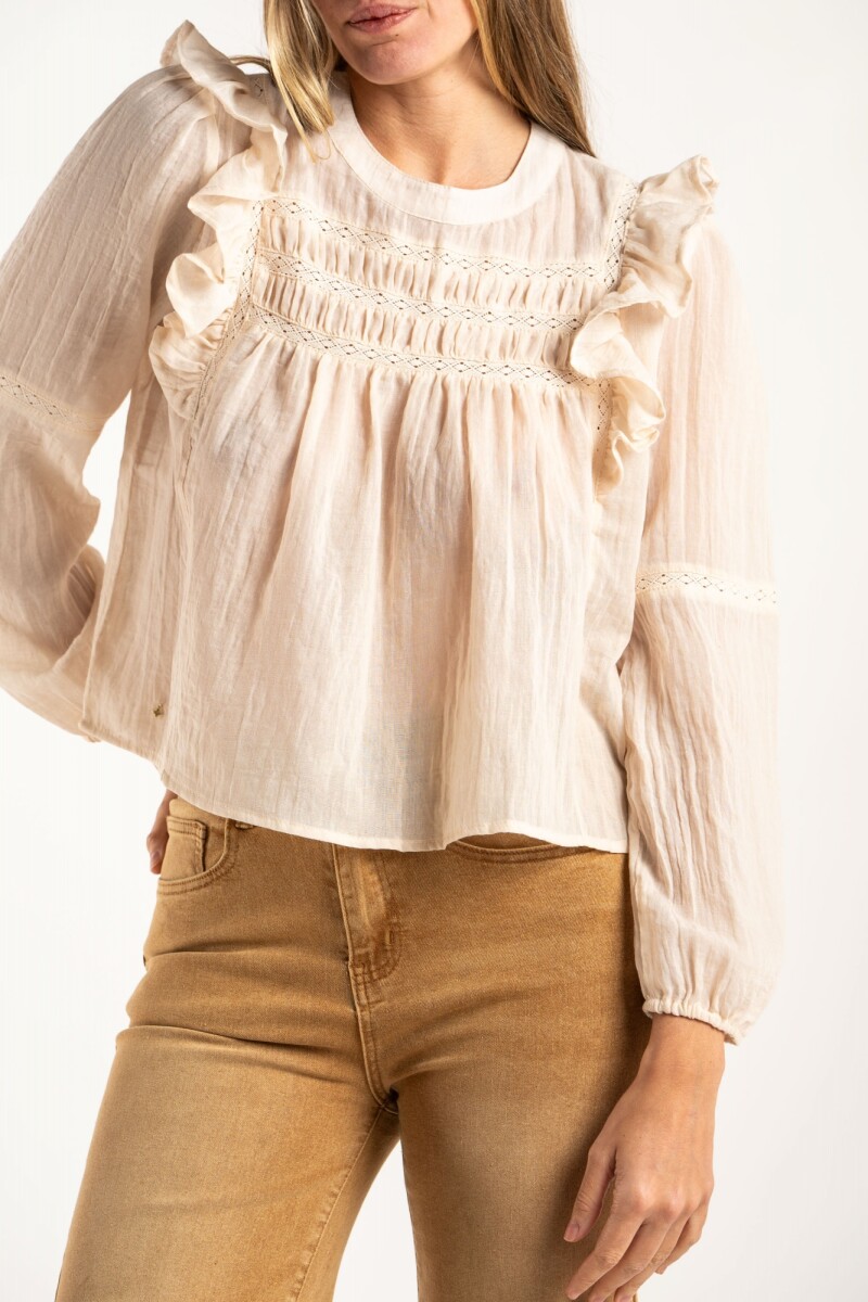 Blusa Con Volados Arena