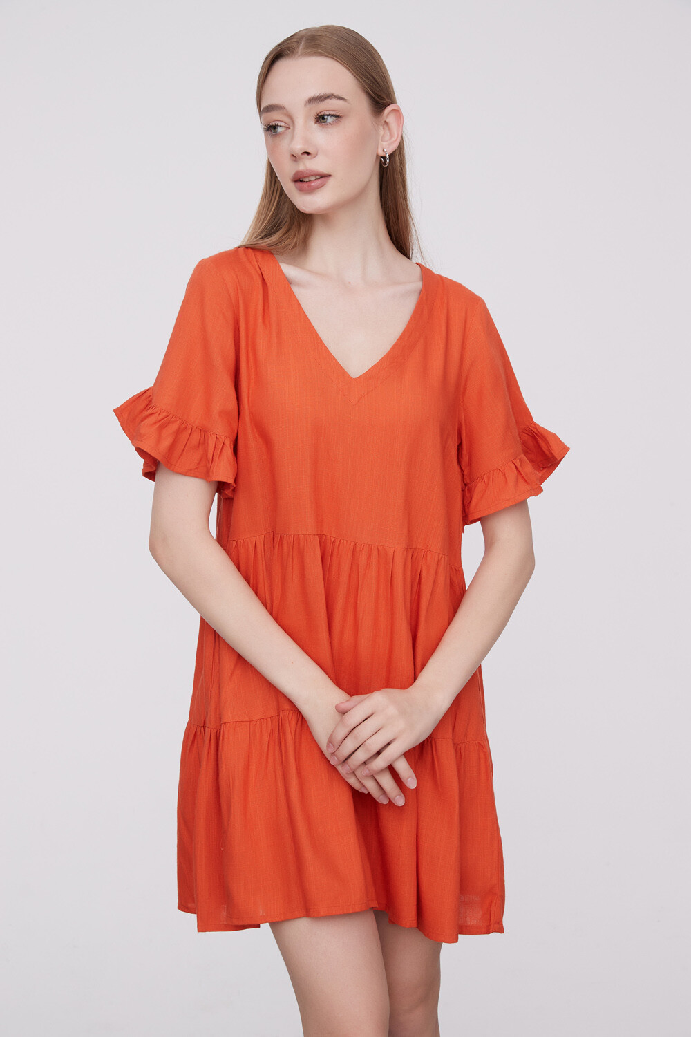 Vestido Kaleu Naranja Oscuro