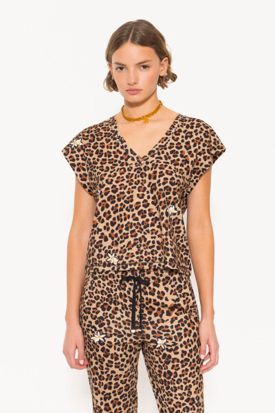 REMERA JUNGLE Beige