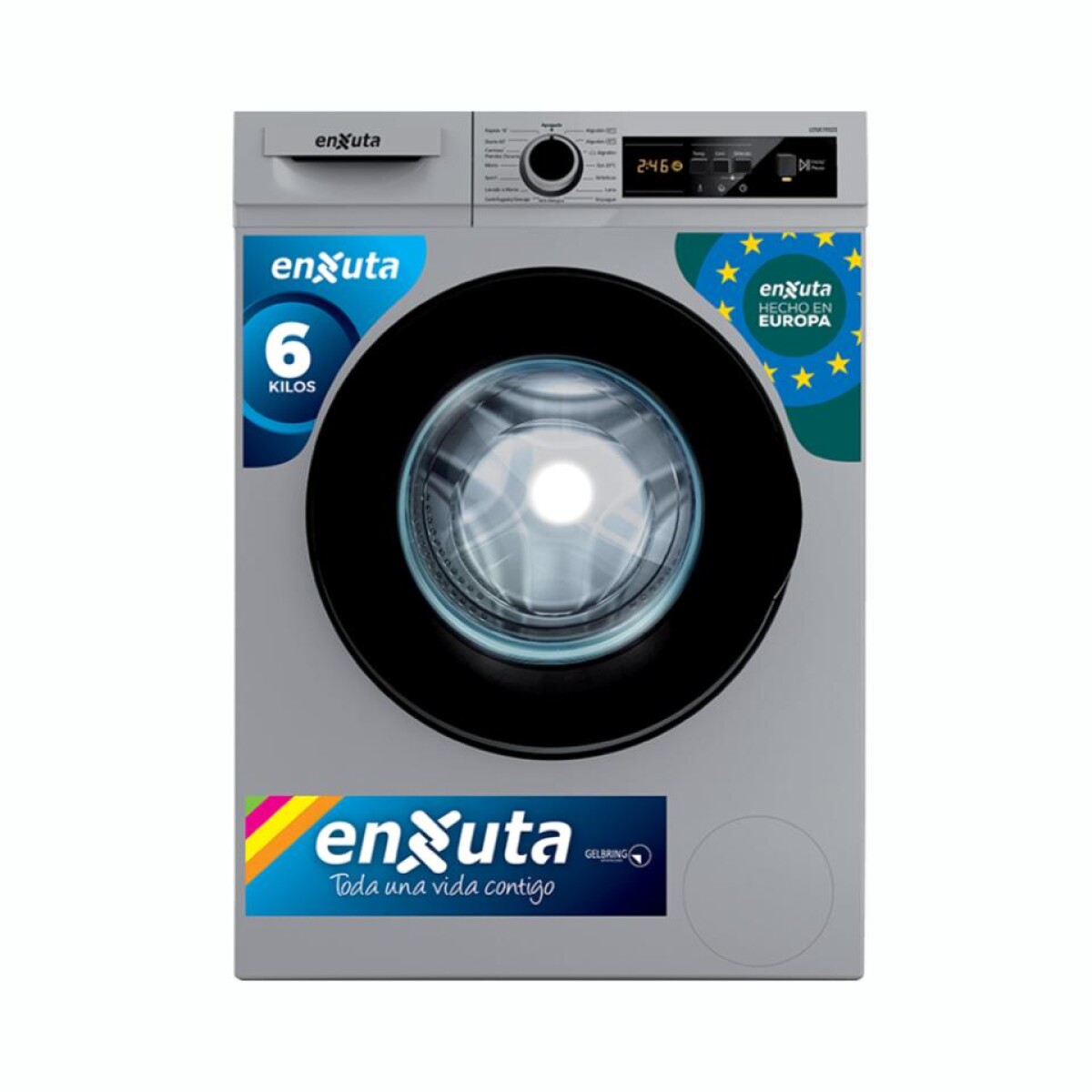Lavarropas ENXUTA LENX765DS Carga Frontal Capacidad 6Kg 