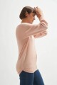 Sweater básico rosa pastel