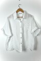 CAMISA LINO CLARINA-PISTACHO BLANCO