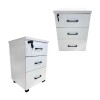 Cajonera con Llave de Madera Melaminico x3 cajones Blanco