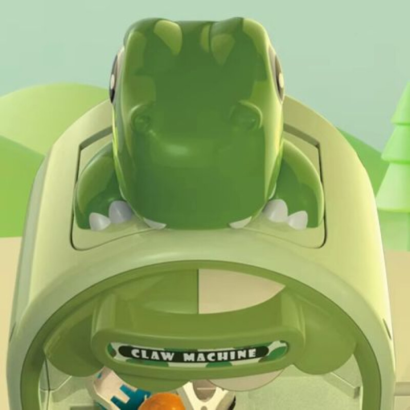 Maquina Agarrar Peluches de juguete- Dino Verde Maquina Agarrar Peluches De Juguete- Dino Verde