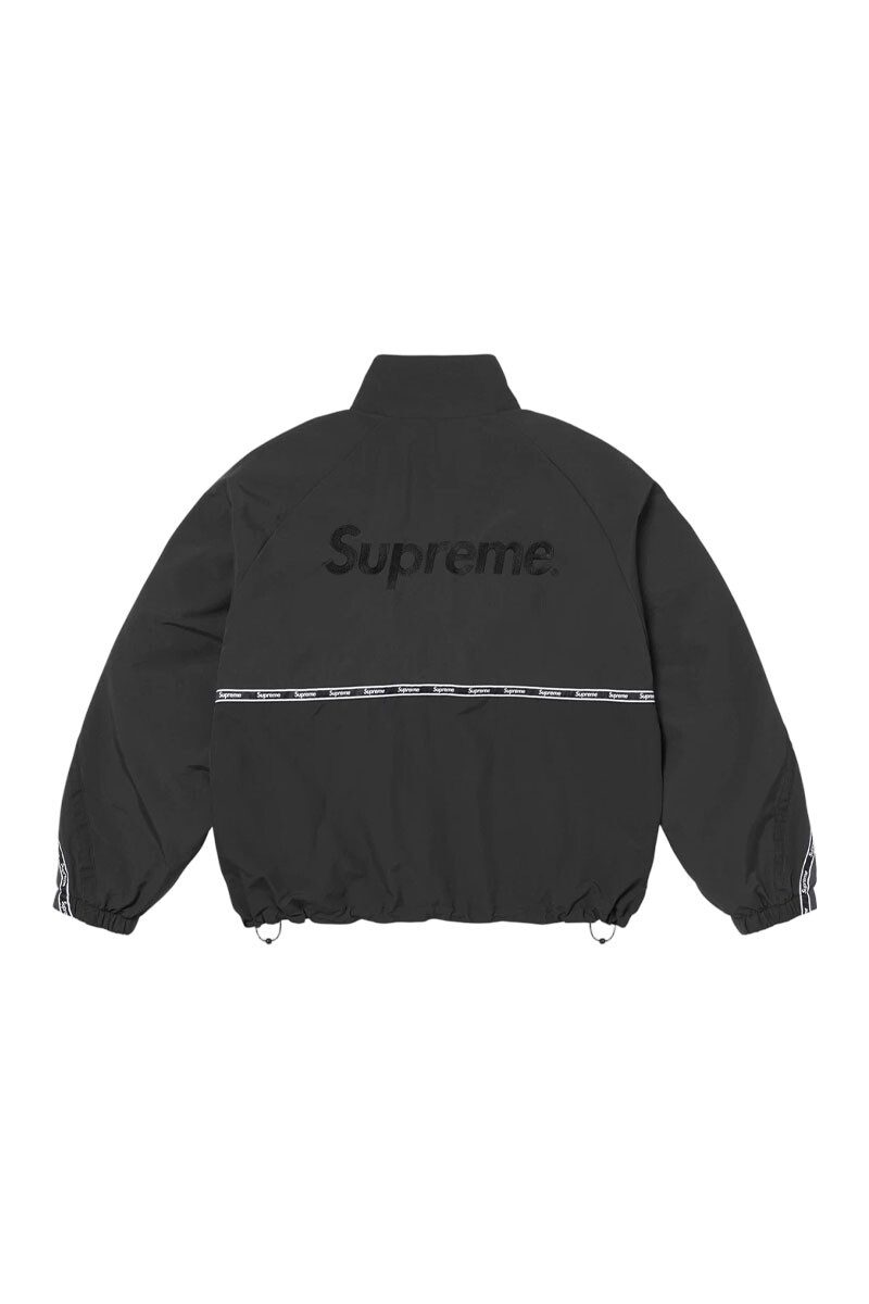 LOGO TAPING TRACK JACKET Negro