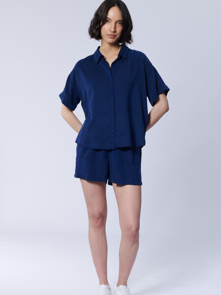 Short liocel Azul