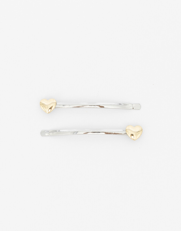 Horquillas con Accesorios Metal Set De Horquillas Clips Biplating - Combinacion Bicolor