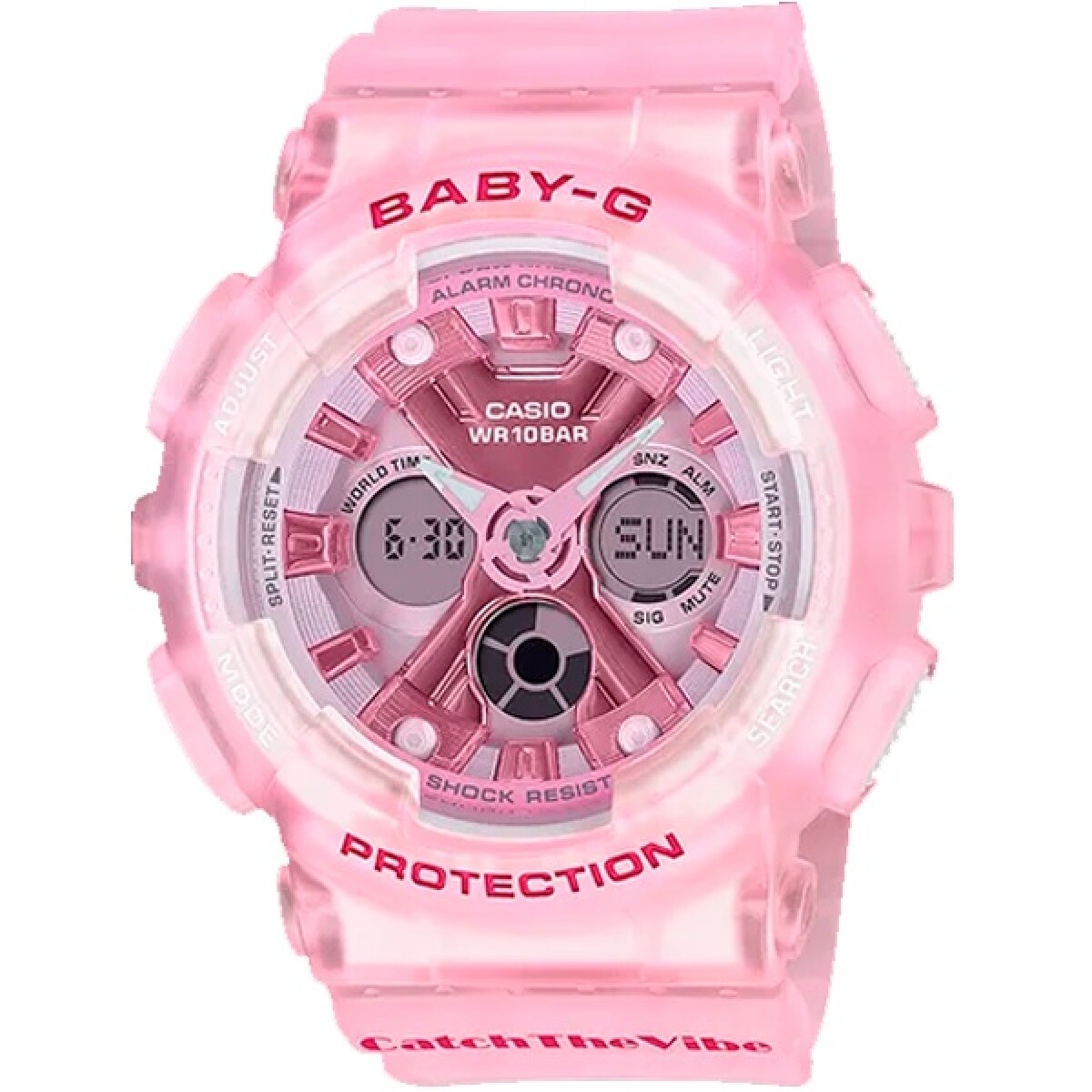 Reloj CASIO BABY-G BA130CV-4ADR Resina Rosa Esfera 46mm 