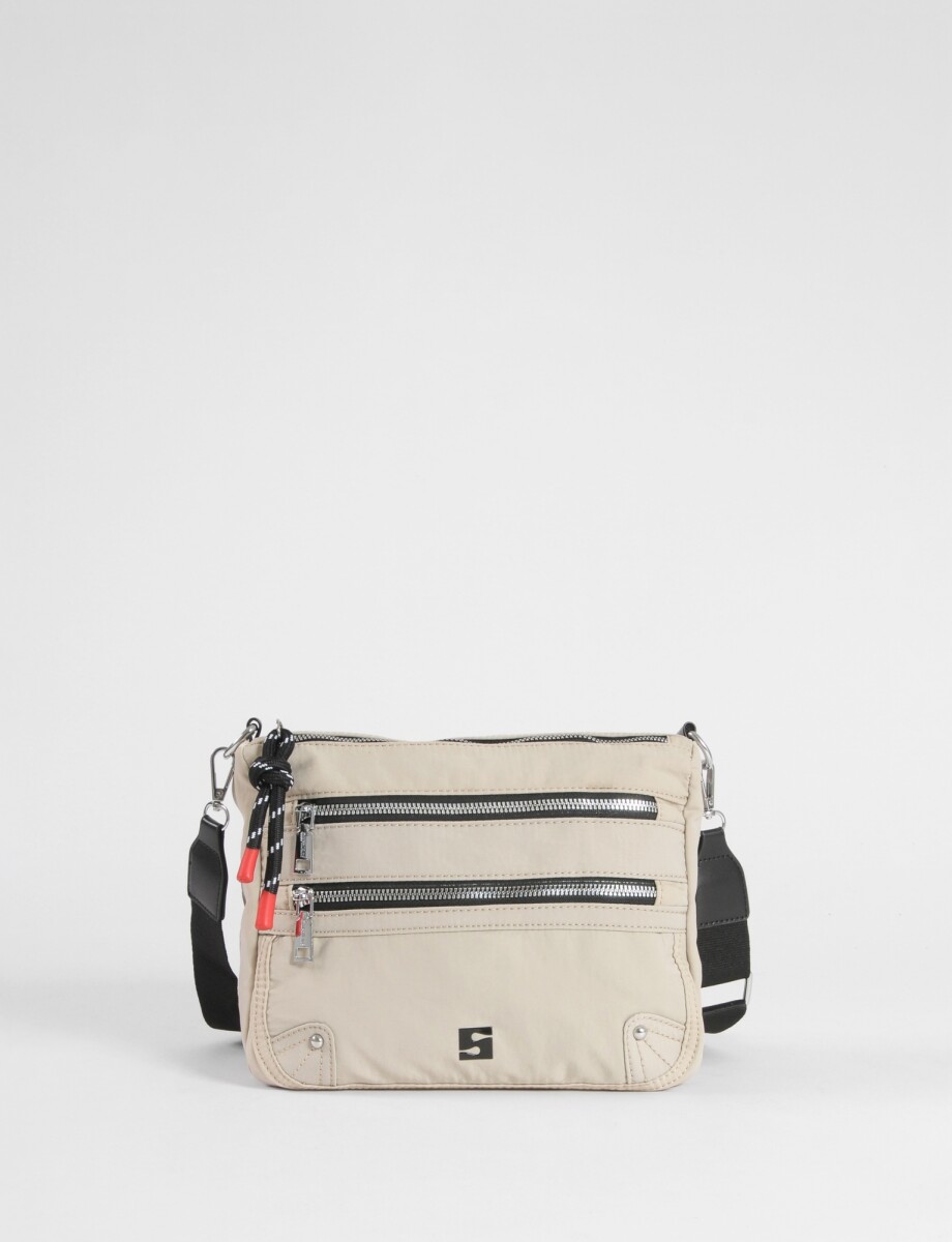 Bandolera cierres - beige 