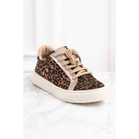 Zapatilla Animal Print Marron