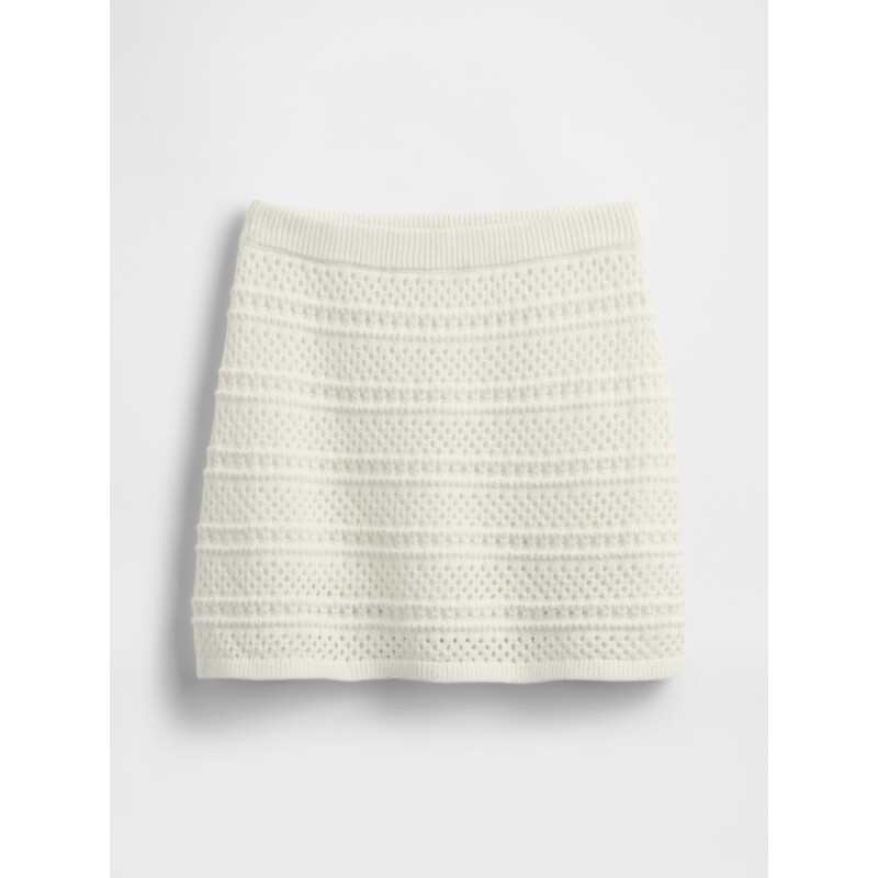 MB CROCHET SKORT NEW OFF WHITE