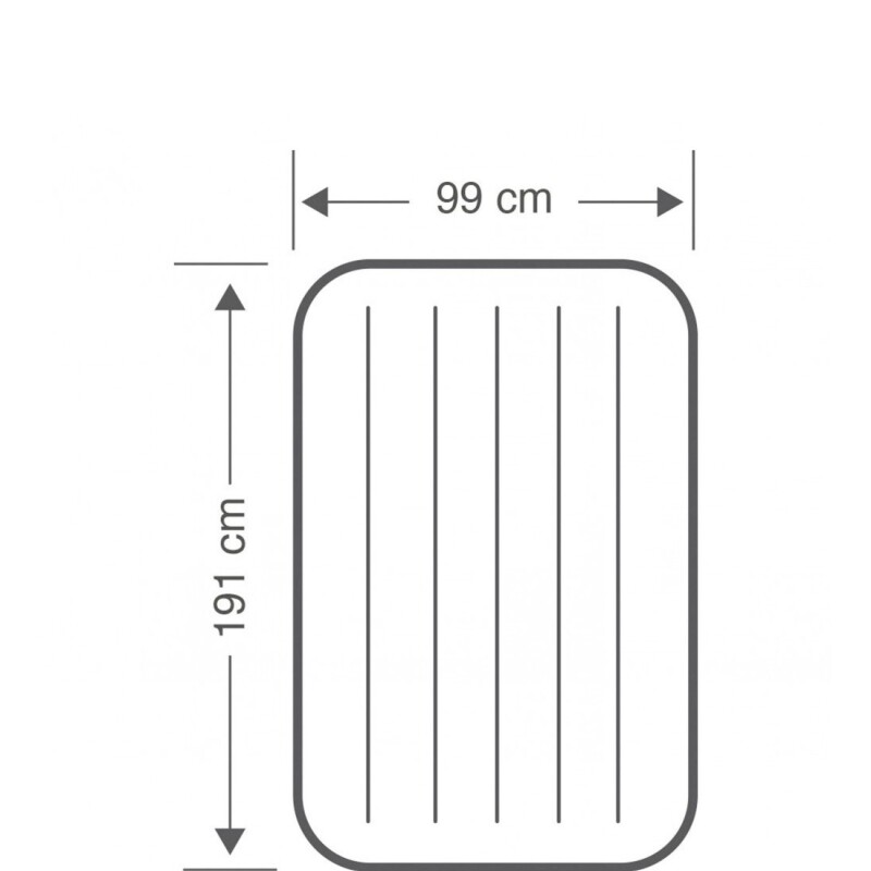 INTEX COLCHON DURA-BEAM SINGLE HIGH VALVULA 2EN1 1 PLAZA TWIN Intex Colchon Dura-beam Single High Valvula 2en1 1 Plaza Twin