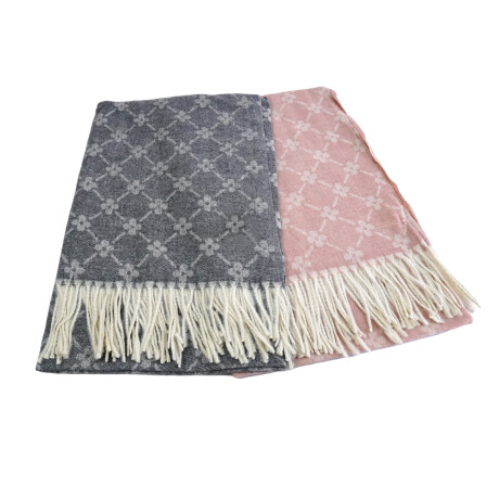 BUFANDA LANILLA C/FLECOS DISEÑO FLORES 35899 Q60 BUFANDA LANILLA C/FLECOS DISEÑO FLORES 35899 Q60