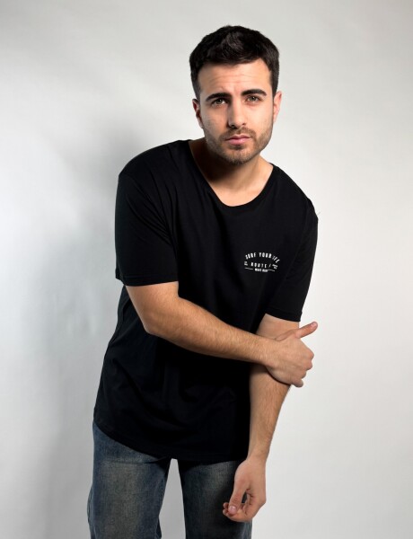 Remera estampada Jey Negro