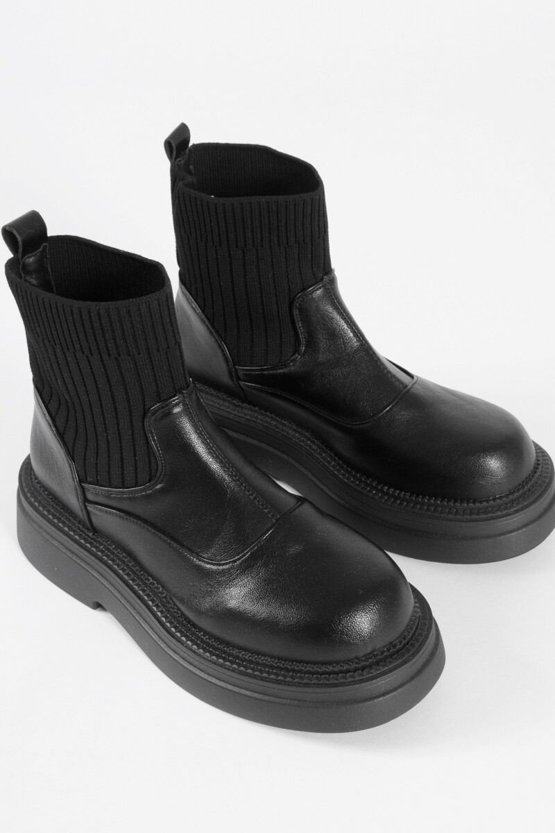 Botas caña elastizada negro