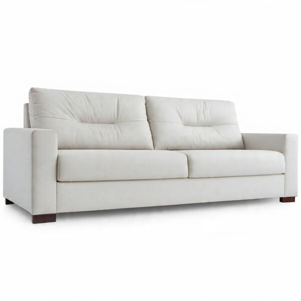 SOFA 3.5 CUERPOS - PU COLOR PERLA SOFA 3.5 CUERPOS - PU COLOR PERLA