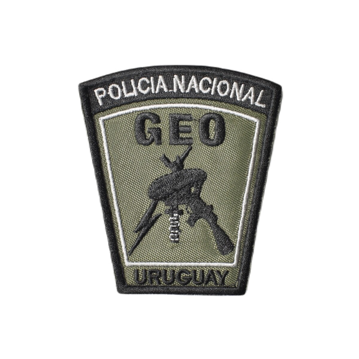 Parche bordado Policía Nacional - GEO - Verde 