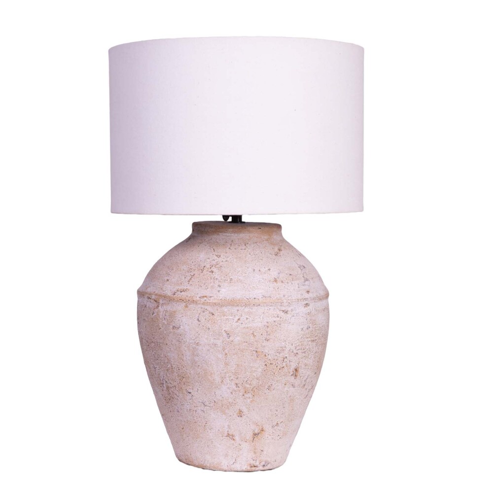 LÁMPARA DE MESA CERAMICA NATURAL-BEIGE VASE II, BEIGE