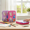 Cartucheras Escolares 1piso estampados 3D Niña Gatito Rs