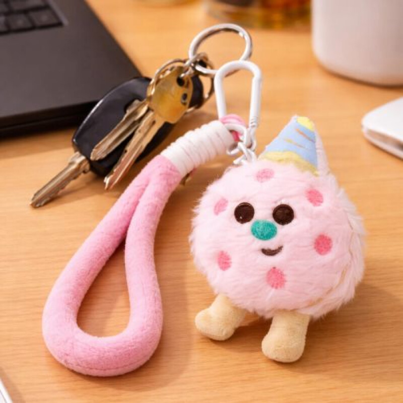 Llavero con Accesorios- Cookie de peluche Llavero Con Accesorios- Cookie De Peluche