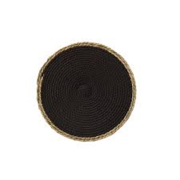 MANTEL INDIVIDUAL DE FIBRA NATURAL Y ALGODÓN Ø38CM MOCCA MARRON