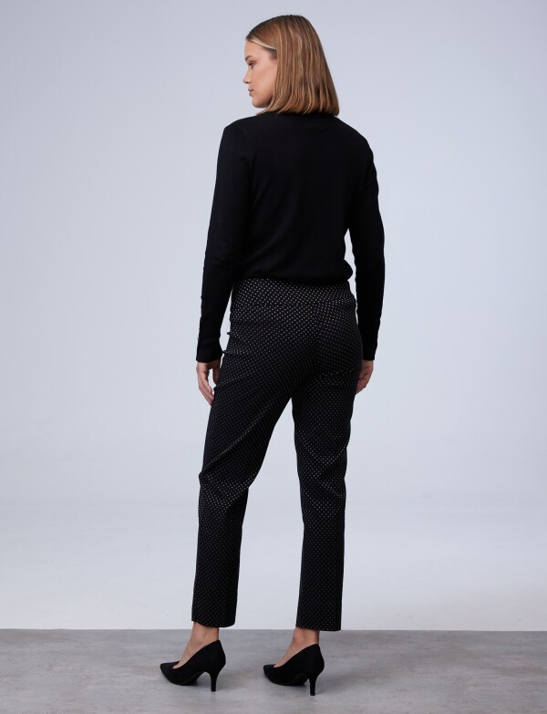 Pantalon Bordado NEGRO/BLANCO