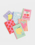 Anotadores Cuadernos y Memos Foodie Set De Cuadernos A6 Estampados - Combinacion Multicolor
