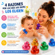 Juguete Baño Bebe Patitos Goma Bañera Set 6 Unid Sin Bpa Juguete Baño Bebe Patitos Goma Bañera Set 6 Unid Sin Bpa