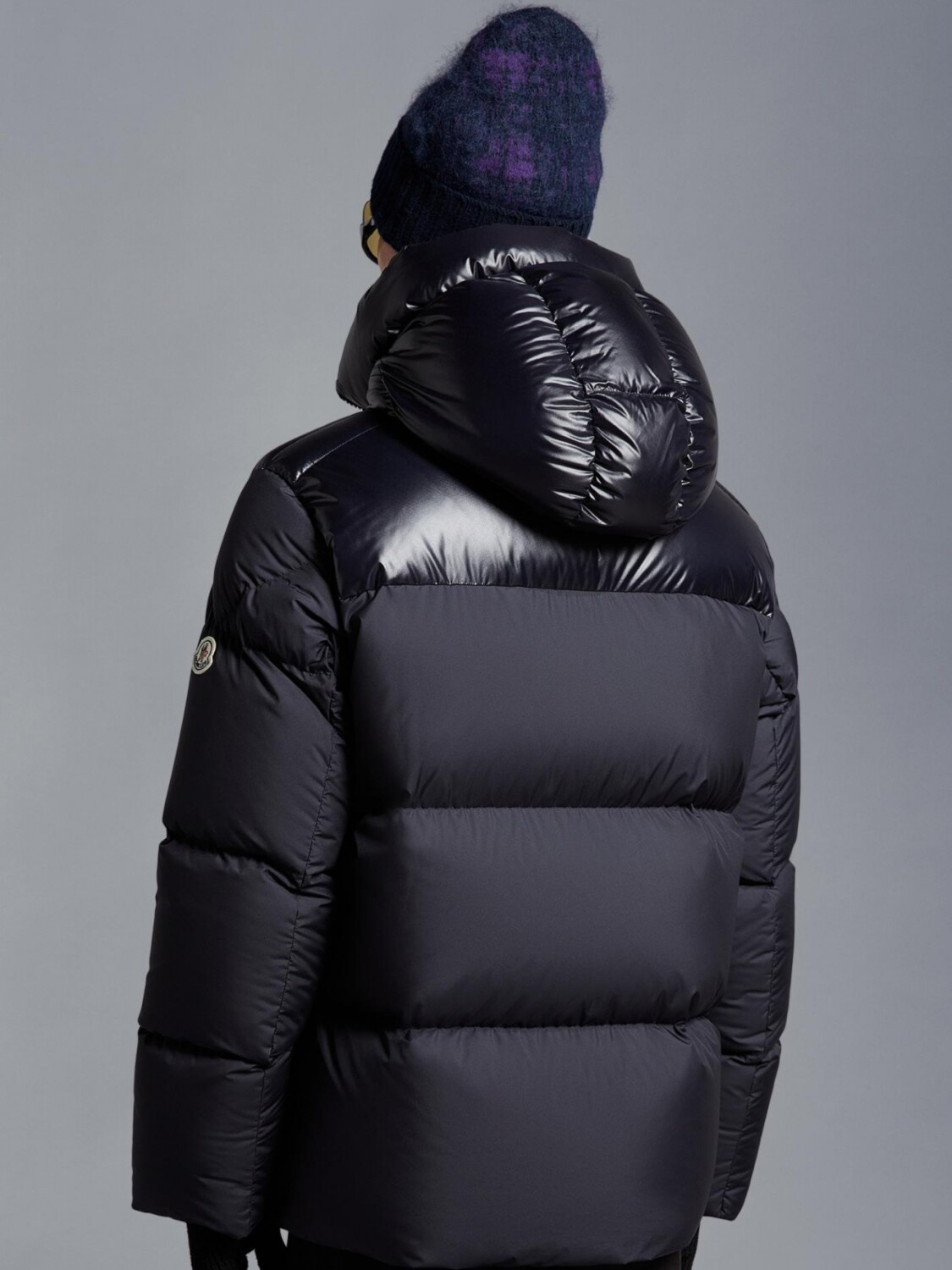 Moncler -Campera impermeable con capucha rellena de plumas, Damavand Azul