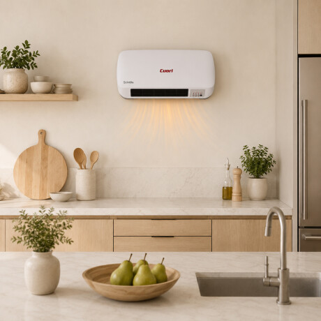 Calefactor Convector Cerámico p/ Pared 2000W Cuori Scintilla Blanco