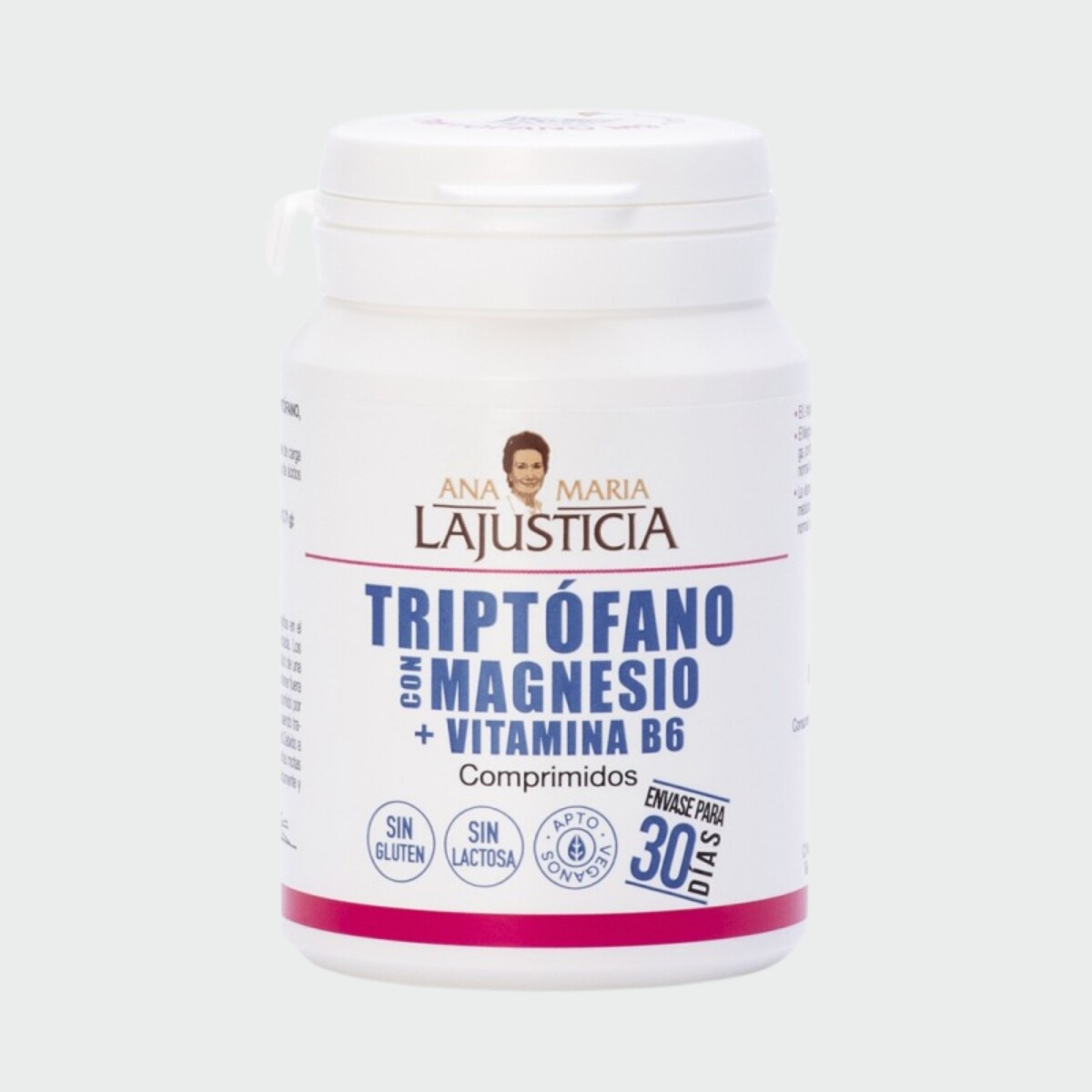 Triptófano con Magnesio + Vitamina B6 - Ana Maria Lajusticia 