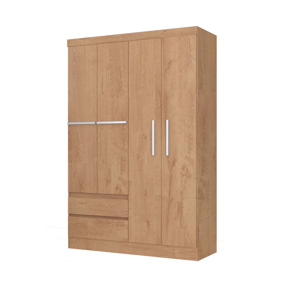 PLACARD ROPERO 4 PUERTAS MDP MARRON 0400R VIENA