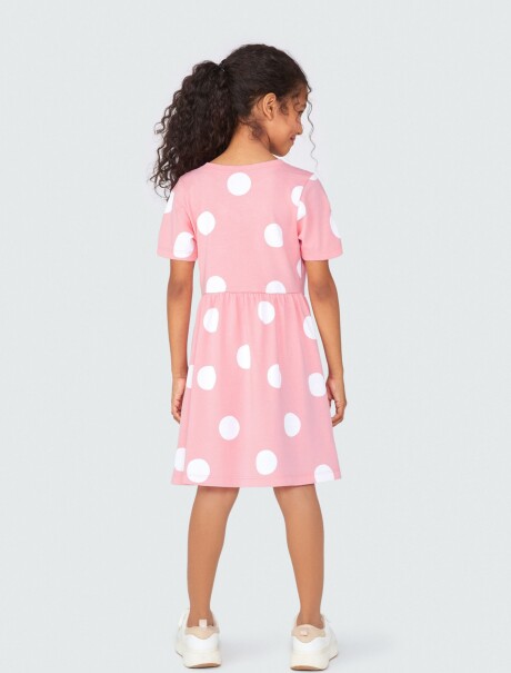 VESTIDO INFANTIL ESTAMPADO ROSA