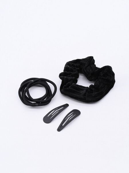 COLEROS Y SAPITOS PACK X 8 NEGRO