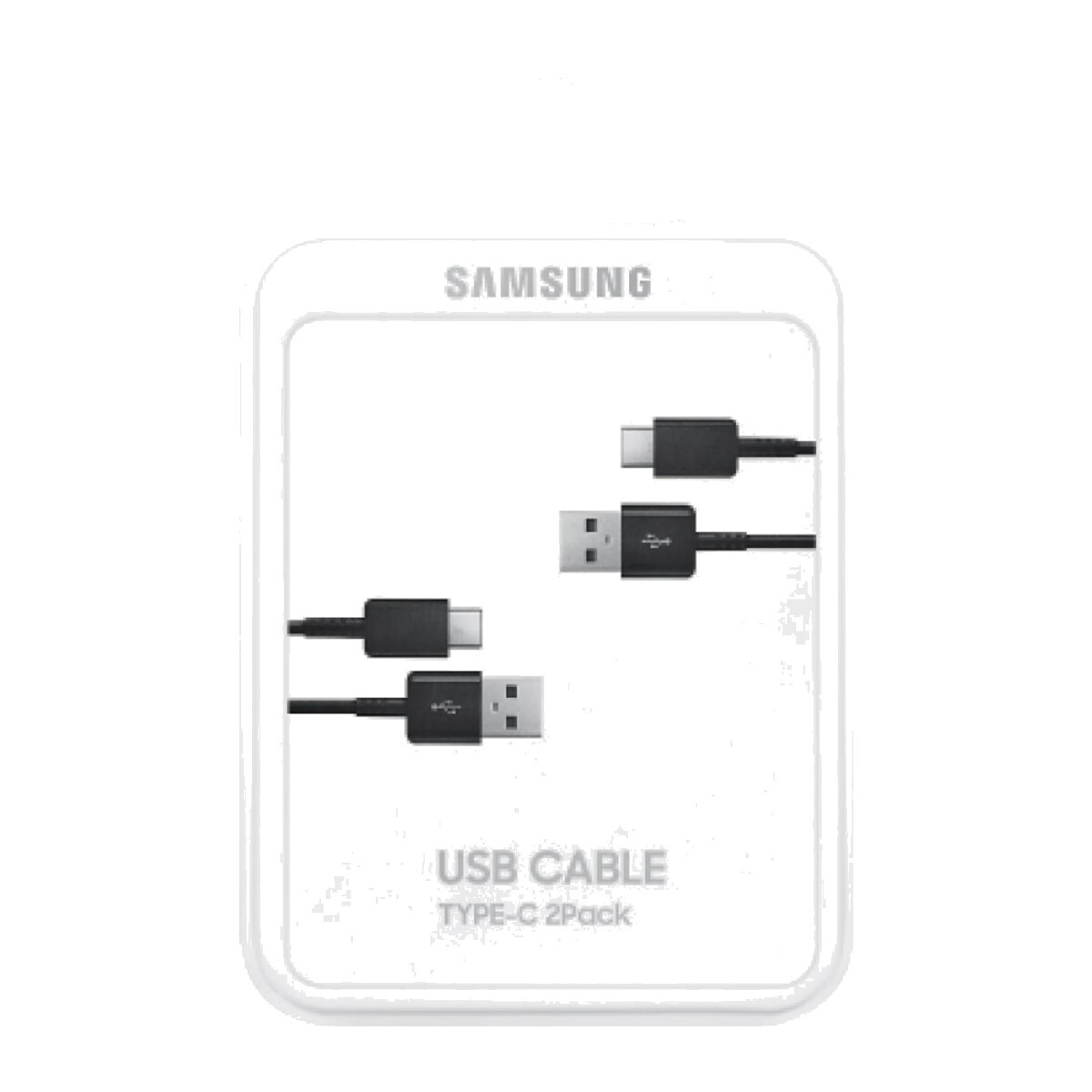 Pack 2 Cables Samsung USB-A a USB-C 1,5 m Negros - 2-Pack 