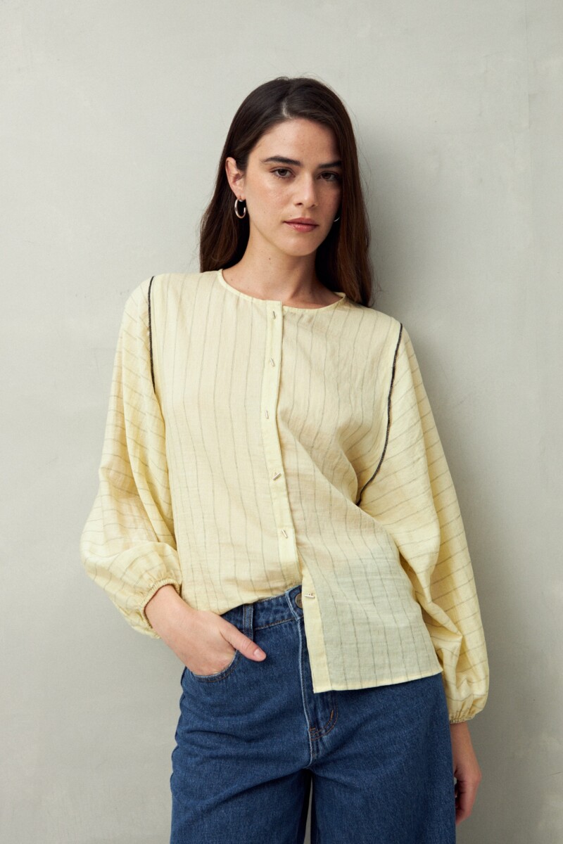 CAMISA LISANA AMARILLO PASTEL