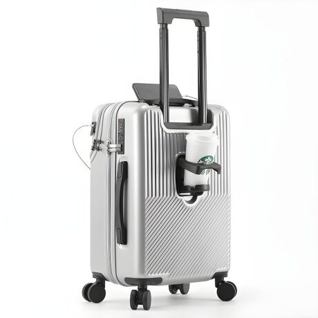 Valija rigida Lumax Sapporo con portavaso Gris