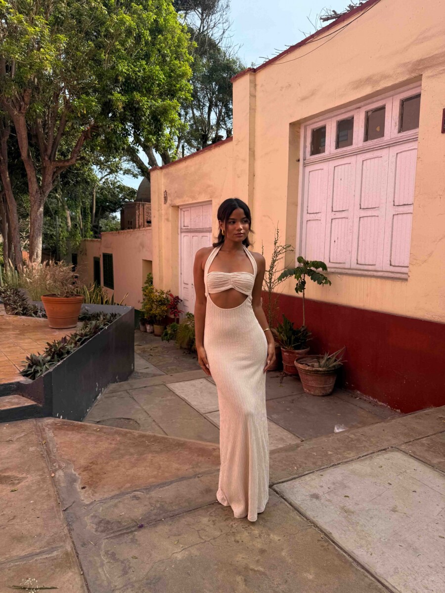 VESTIDO MITIKA - BEIGE 