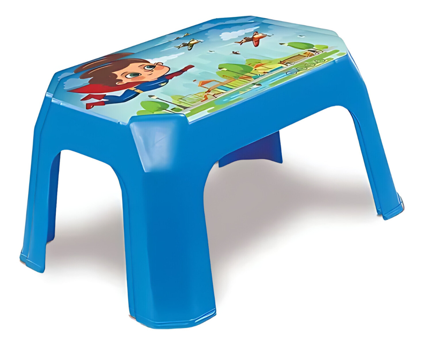 Banco Banqueta De Plastico Asiento Chico Para Niño-infantil - Azul 